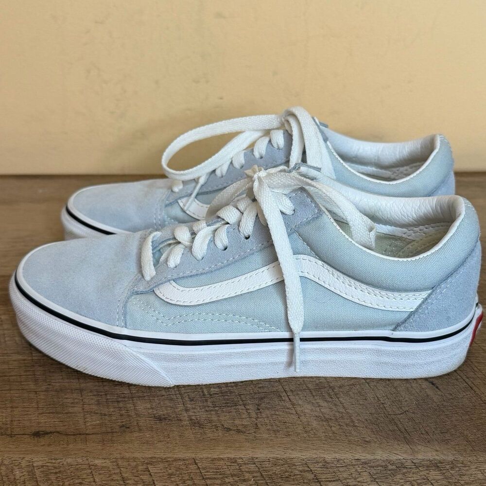 Vans Old Skool sneakers light blue women’s size 6 shoes